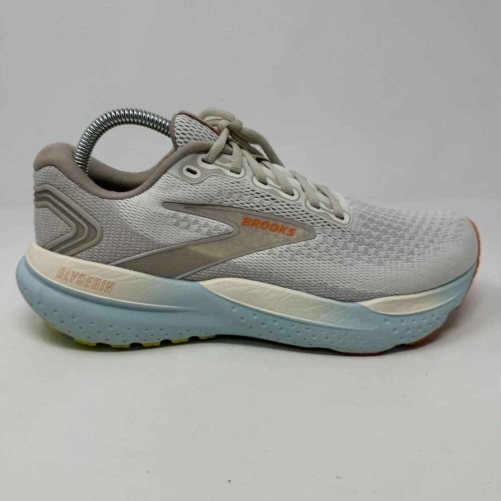 Brooks Glycerin 21 Shoes Beige Sneakers Running Athletic Jogging Women's Size 10